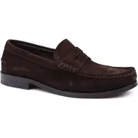 Suitable Penny Loafers Suede Bruin