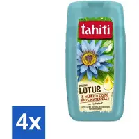 Tahiti - Douchegel - Lotus & Kokosolie - Hydraterend - 250 ml - Voordeelverpakking - 4 stuks