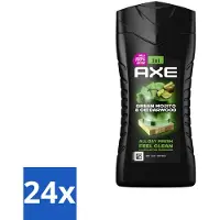 Axe - 3-in-1 Douchegel - Wild Mojito & Cedarwood - 12hrs Long Lasting Scent - 250 ml - Voordeelverpakking - 24 stuks
