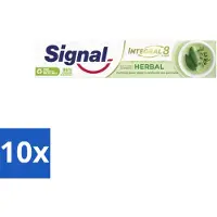 Signal - Integral & Actions - Tandpasta - Natuurlijke Kruiden - Gerecyclede Verpakking - 75 ml - Bulkverpakking - 10 stuks