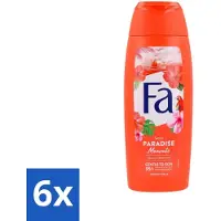Fa - Paradise Moments - Douchecrème - Hibiscusbloem - 250 ml - Voordeelverpakking - 6 stuks