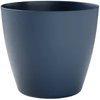 Tera Plantenpot Bayon rond Lagoon donkerblauw 35 cm - Kunststof