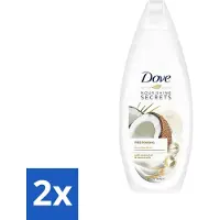 Dove Nourishing Secrets - Douchegel - Kokosolie & Amandel melk - Sulfaatvrij - 250 ml - Voordeelverpakking - 2 stuks