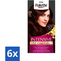Palette Intensive Oil-Care Color Haarkleuring 878 Mahonie - Voordeelverpakking - 6 stuks