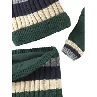 Vertbaudet Tricolore babyset muts + snood + wanten/handschoenen voor jongens