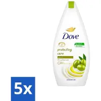 Dove Protecting Care - Douchegel - Olijfolie - Sulfaatvrij - 450 ml - Bulkverpakking - 5 stuks
