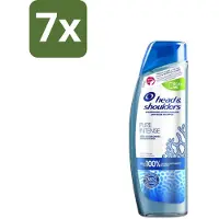 Head & shoulders - Anti-Roos Shampoo - Pure Intense - Hoofdhuid Detox - 250 ml - Bulkverpakking - 7 stuks