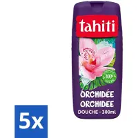 Tahiti - Douchegel - Orchidee - 100% Vegan - 300 ml - Bulkverpakking - 5 stuks