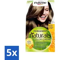Palette Poly - Haarverf - Middenblond 7-0 - 115ml - Bulkverpakking - 5 stuks