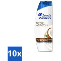 Head & shoulders - Anti-Roos Shampoo - Intense Hydration - Met Kokosolie - 285 ml - Bulkverpakking - 10 stuks