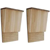 vidaXL Maison pou chauve-souris 22 x 12 x 34 cm Ensemble de 241293