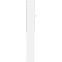 vidaXL Toiletkast BREDA Wit 66 x 25,5 x 190 cm Bewerkt hout