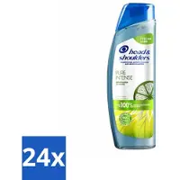Head & shoulders 24 x - Anti-Roos Shampoo - Pure Intense - Oil Control - 250 ml - Anti-Roos Shampoo - Vette Hoofdhuid - Rozenolie - Haarverzorging - Schoon Haar
