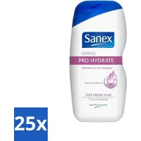 Sanex Dermo - Pro Hydraterend - Douchecrème - Zeer Droge Huid - 500 ml - Bulkverpakking - 25 stuks