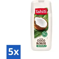 Tahiti - Douchegel - Biologische Kokos - 100% Vegan - 300 ml - Bulkverpakking - 5 stuks