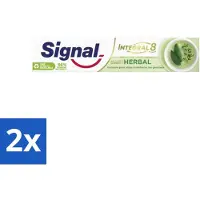 Signal - Integral & Actions - Tandpasta - Natuurlijke Kruiden - Gerecyclede Verpakking - 75 ml - Voordeelverpakking - 2 stuks