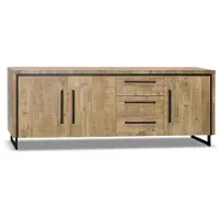 De Bommel Meubelen Dressoir Sheridan - 225 cm - Lamulux Mango - 3 deuren, 3 laden