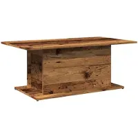 vidaXL Salontafel 102x55,5x40 cm bewerkt hout oude houtkleurig