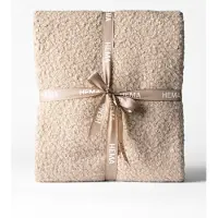 HEMA Plaid 150x130cm boucle taupe (taupe)