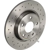 Brembo 09-16 Audi A4/A4 Quattro/10-14 A5/09-16 Q5 Rear Premium Xtra Cross Drilled UV Coated Rotor