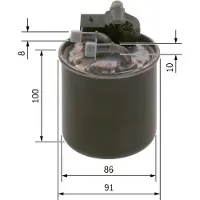 Bosch Brandstoffilter F026402836 Bosch voor o.a. INFINITI, MERCEDES-BENZ