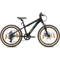Bikestar kinderfiets MTB Staal 7speed 20inch zwart