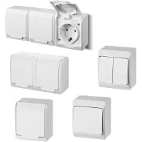 Elektro-Plast Elektroplast Stopcontact Hermes 3-Polig, Wit, Ip44, 0326-02