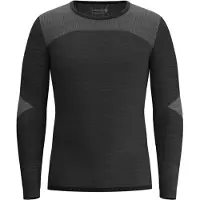Smartwool Ondershirt Men Intraknit Thermal Merino Base Layer Crew Black-White-M