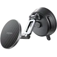 JOYROOM Magnetische Auto Telefoonhouder met Zuignap - Dashboard en Voorruit Bevestiging - Geschikt voor MagSafe - Zwart