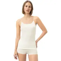 Mey Spaghettitop Serie Wool&Silk Wit | Maat 44