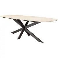 AVH-Collectie Derby dining tafel 240x100x77 cm terre