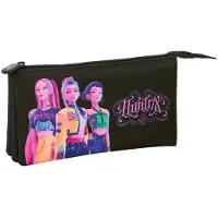 Safta K-pop Demon Hunters etui, zwart. Mannenmodel, zwart. One size