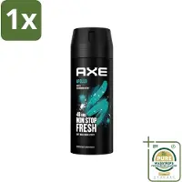 Axe 1 x - Deodorant Bodyspray - 48hrs Fresh - Apollo - Sage & Cedarwoord - 150 ml- 48 Uur Bescherming - Deodorant Sprayer - Geur Van Groen Fruit - Sandelhout - Verse Salie