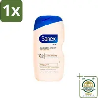 Sanex 1 x - BiomeProtect Micellair - Douchegel - Vitaliteit - 0% Sulfaat - Alle Huidtypes - 400 ml- Huid Reinigen - Micellaire Douchegel - 0% Sulfaten - Huidbarrière - Huid Vitaliteit