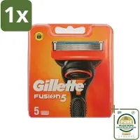 Gillette 1 x - Fusion 5 - Navulscheermesjes - 5 Navulmesjes- Scheermesjes - Scheren - Scheren Mesjes - Scheren Voor Gezicht - Scheren Voor Mannen