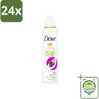 Dove - Deospray - Acai Bes & Waterlelie - 150 ml - Voordeelverpakking - 24 stuks - Go Fresh - Acai Bes