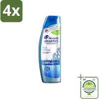 Head & shoulders - Anti-Roos Shampoo - Pure Intense - Hoofdhuid Detox - 250 ml - Voordeelverpakking - 4 stuks - Anti-Roos Shampoo - Hoofdhuid detox