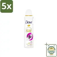 Dove 5 x - Deospray - Acai Bes & Waterlelie - 150 ml - Grootverpakking - Acai Bes & Waterlelie Deospray - Deospray Oksels - Deodorant Oksels - Geur Oksels - Transpiratie Bescherming
