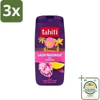 Tahiti 3 x - Douchegel - Paradijselijke Lagune - Yuzu & Rose - 315 ml - Grootverpakking - Douchegel - Yuzu En Roos - Paradijselijke Geur - Hydraterende Douchegel - Verfrissende Geur