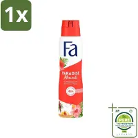 Fa 1 x - Paradise Moments - Deodorant Spray - Hibiscusbloem - 150 ml - Deodorant - Anti-vlekken Deodorant - Hibiscusgeur - Paradise Moments - Deodorant Spray