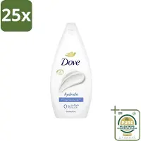 Dove 25 x Hydrate - Douchegel - Sulfaatvrij - 250 ml - Grootverpakking - Hydraterende Douchegel - Sulfaatvrije Douchegel - Zachte Huid - Huidverzorging - Huidhydratatie