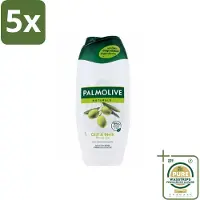 Palmolive 5 x - Naturals - Douchecréme - Olijf & Melk - Natuurlijke ingrediënten - 250 ml - Grootverpakking - Douchecrème - Olijf En Melk - Natuurlijke Ingrediënten - Hydratatie - Huid Verzorging