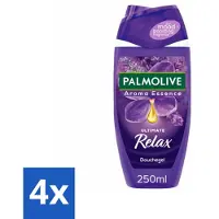Palmolive 4 x - Arroma Essence - Douchegel - Lavendel & Ylang Ylang - Ultimate Relax - 250 ml - Douchegel - Lavendel - Ylang Ylang - Aromatherapie - Ontspannen