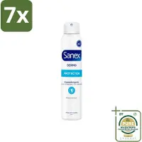 Sanex 7 x Dermo - Deodorant Spray - Hypoallergeen - Anti-Transpirant - 150 ml - Grootverpakking - Deodorant Spray - Hypoallergenisch - Huidbescherming - Transpiratie - Geur