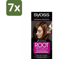 Syoss - Haarverf - Uitgroeiset - R2 Goud Bruin - 1 Haarkleuring - Bulkverpakking - 7 stuks