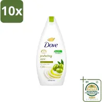 Dove 10 x Protecting Care - Douchegel - Olijfolie - Sulfaatvrij - 450 ml - Grootverpakking - Douchegel - Olijfolie - Huidverzorging - Sulfaatvrije Douchegel - Hydraterende Crème
