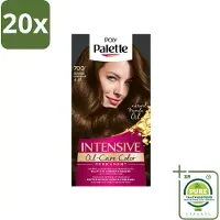 Palette 20 x Poly - Haarverf - Truffel Bruin 700 - 115ml - Grootverpakking - Haarverf - Permanente Haarkleur - Bruine Haarkleur - Trufelbruin - Grijsdekking