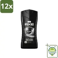 Axe 3-in-1 Douchegel Black 250 ml - Voordeelverpakking - 12 stuks - Douchegel -
