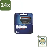 Gillette - Fusion5 ProGlide – Scheermesjes – Navulmesjes – 4 Mesjes - Voordeelverpakking - 24 stuks - Gladheid - Comfort