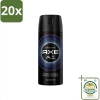 Axe 20 x - Limited Edition - Deodorant Bodyspray - A.I. - 150 ml - Grootverpakking - A.I. Bodyspray - Deodorant Bodyspray - Geur - Geurbestrijding - Bergamot